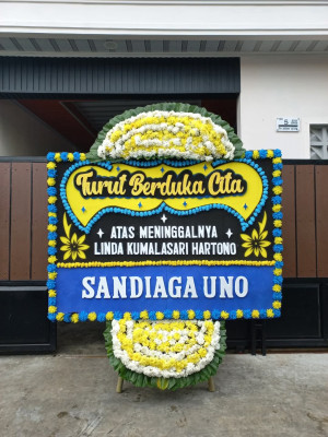 Papan Bunga Duka di Sidoarjo